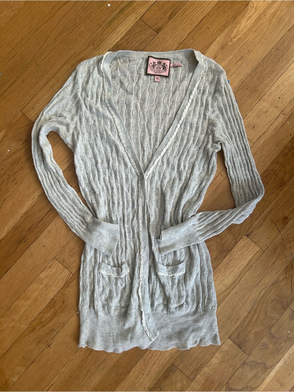 Vintage Juicy Couture Y2K light cardigan size M